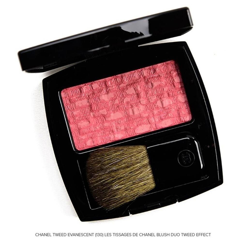 CHANEL Les Tissages de Chanel #130 Tweed Evanescent 5.5g / 0.19oz Blush Duo NIB